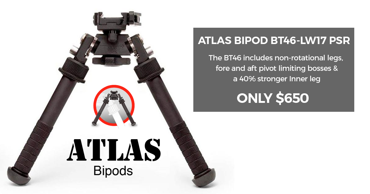 Atlas Bipod BT46-LW17 PSR - Greystone Guns Christchurch